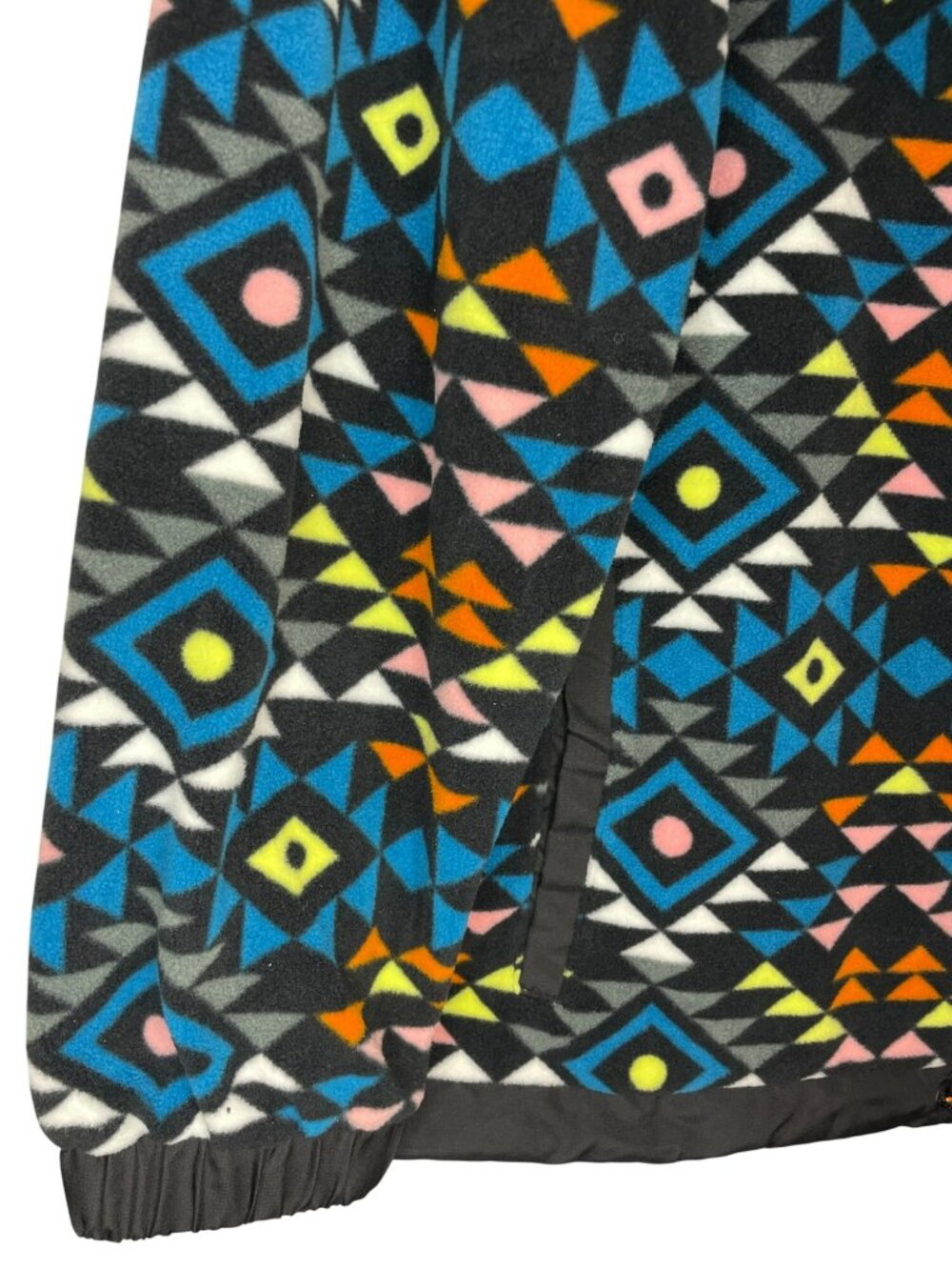 Ellesse Freya 1/2 Zip Track Top Multicolor Geometric Fleece Jacket Women's UK 8 - Picture 4 of 9